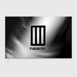 Флаг 3D Paramore glitch на светлом фоне