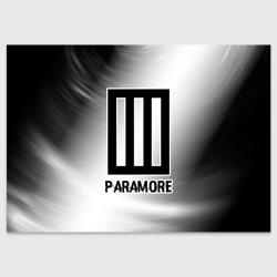 Поздравительная открытка Paramore glitch на светлом фоне