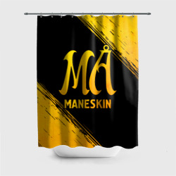 Штора 3D для ванной Maneskin - gold gradient