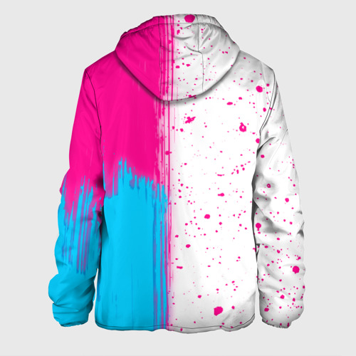 Мужская куртка 3D Ramones neon gradient style по-вертикали, цвет 3D печать - фото 2