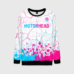 Женский свитшот 3D Motorhead neon gradient style посередине