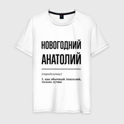 Новогодний Анатолий: определение – Мужская футболка хлопок с принтом купить со скидкой в -20%