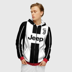 Мужская толстовка 3D на молнии Juventus collection - фото 2