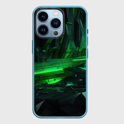 Глубина зеленого абстракта – Чехол для iPhone 14 Pro с принтом купить