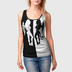 Женская майка 3D Ангел и Демон - секси добро и зло - фото 2