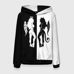 Женская толстовка 3D Ангел и Демон - секси добро и зло