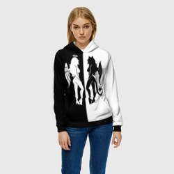 Женская толстовка 3D Ангел и Демон - секси добро и зло - фото 2