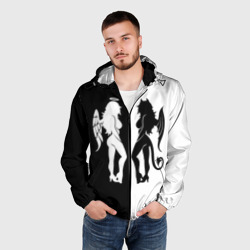 Мужская ветровка 3D Ангел и Демон - секси добро и зло - фото 2