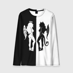 Мужской лонгслив 3D Ангел и Демон - секси добро и зло