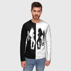 Мужской лонгслив 3D Ангел и Демон - секси добро и зло - фото 2