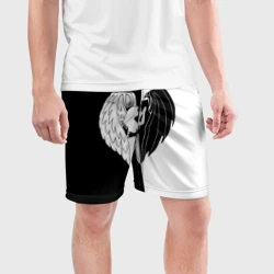Мужские шорты спортивные Черно-белая любовь - фото 2