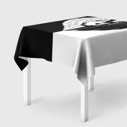 Скатерть 3D Черно-белая любовь