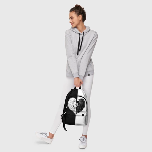 Рюкзак 3D с принтом Черно-белая любовь - картинка 7 Рюкзак 3D Черно-белая любовь - фото 7