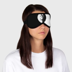 Маска для сна 3D Черно-белая любовь - фото 2