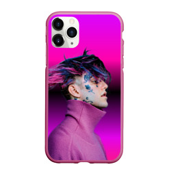 Чехол для iPhone 11 Pro Max матовый Lil Peep фиолетовый лук