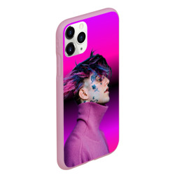 Чехол для iPhone 11 Pro Max матовый Lil Peep фиолетовый лук - фото 2