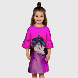 Детское платье 3D Lil Peep фиолетовый лук - фото 2