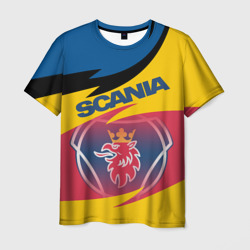 Мужская футболка 3D Scania logo