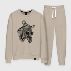 Женский костюм хлопок Зебра хипстер