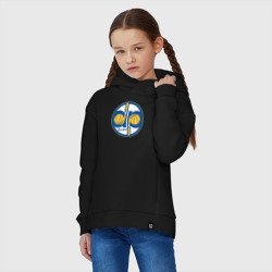 Детское худи Oversize хлопок Warriors hoop kid - фото 2