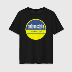 Женская футболка хлопок Oversize Golden State basket