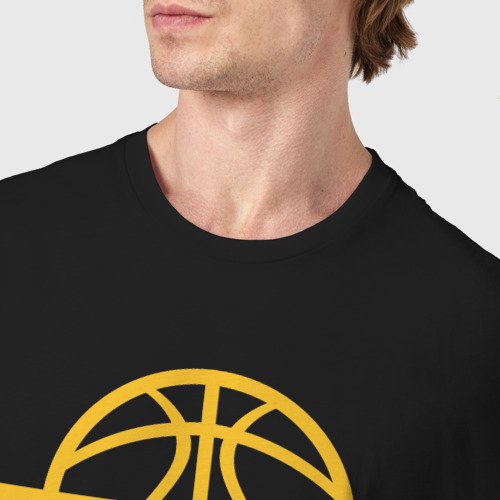 Мужская футболка хлопок с принтом Golden State team, фото #4