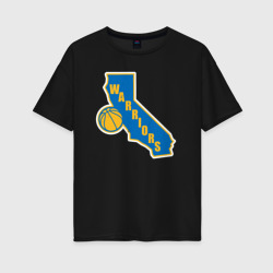 Женская футболка хлопок Oversize Warriors state