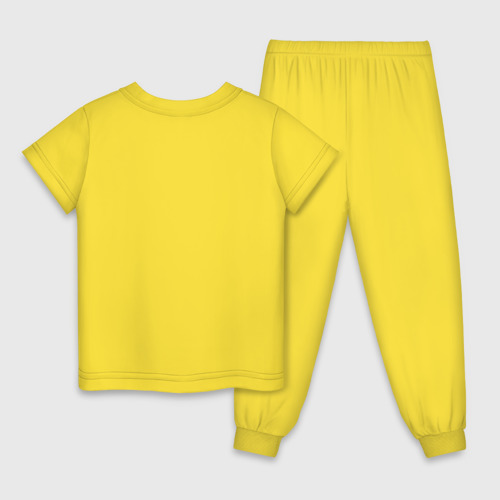 Детская пижама хлопок Curry do all things, цвет желтый - фото 2