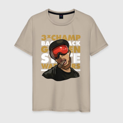 Golden warriors – Мужская футболка хлопок с принтом купить со скидкой в -20%
