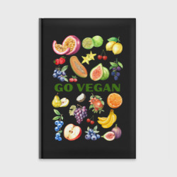 Ежедневник Go vegan - слоган с фруктами