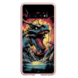 Мифический зверь на темном фоне – Чехол для Samsung Galaxy S10 с принтом купить