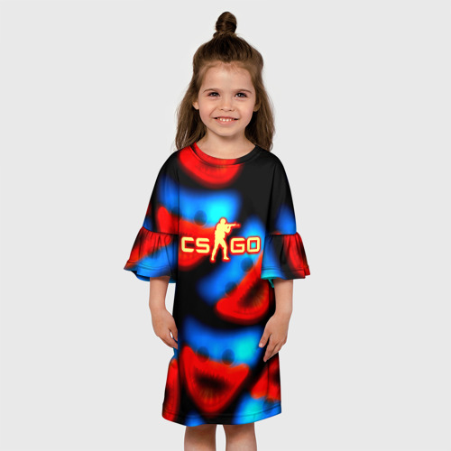Детское платье 3D Хагги вагги x counter strike коллаба, цвет 3D печать - фото 4
