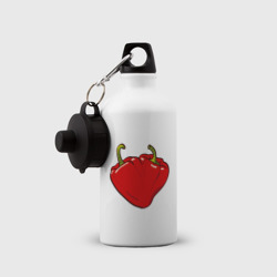Бутылка спортивная Сердце из красных перцев как символ любви к еде - фото 2