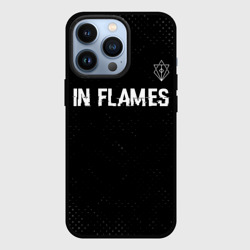 Чехол для iPhone 13 Pro In Flames glitch на темном фоне посередине