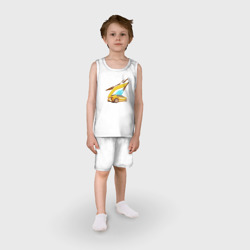 Детская пижама с шортами хлопок Машина драйв - фото 2