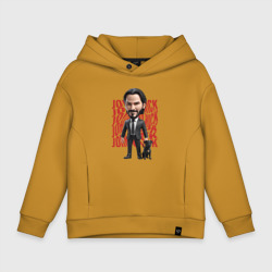 Детское худи Oversize хлопок John Wick Chibi with dog