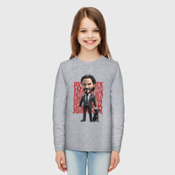 Детский лонгслив хлопок John Wick Chibi with dog - фото 2