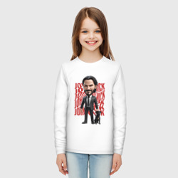 Детский лонгслив хлопок John Wick Chibi with dog - фото 2