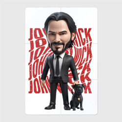 Магнитный плакат 2Х3 John Wick Chibi with dog