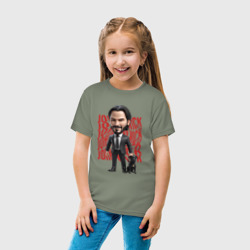 Детская футболка хлопок John Wick Chibi with dog - фото 2