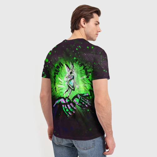 Мужская футболка 3D Волшебная фея на черном фоне, цвет 3D печать - фото 4