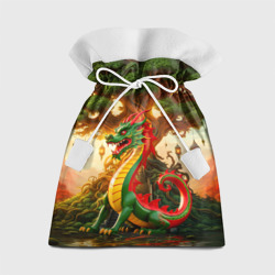 Древесный зеленый дракон – Подарочный 3D мешок с принтом купить со скидкой в -13%