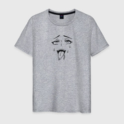 Аниме девочка с языком ахегао – Мужская футболка хлопок с принтом купить со скидкой в -20%