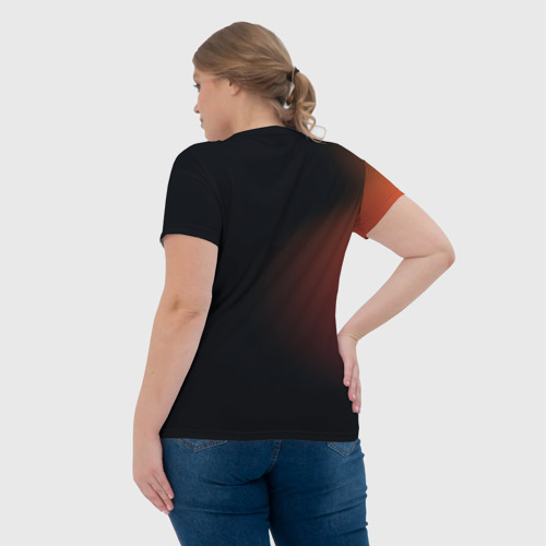 Женская футболка 3D Котик с гримасой и кофе, цвет 3D печать - фото 7