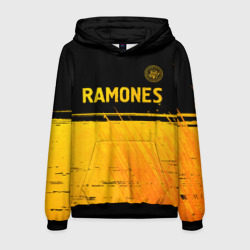 Мужская толстовка 3D Ramones - gold gradient посередине