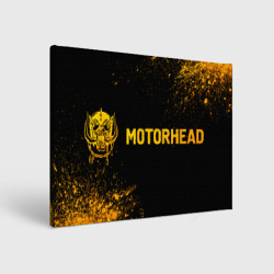 Холст прямоугольный Motorhead - gold gradient по-горизонтали