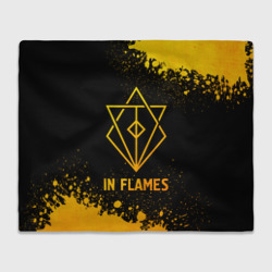 Плед 3D In Flames - gold gradient