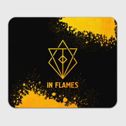 Прямоугольный коврик для мышки In Flames - gold gradient