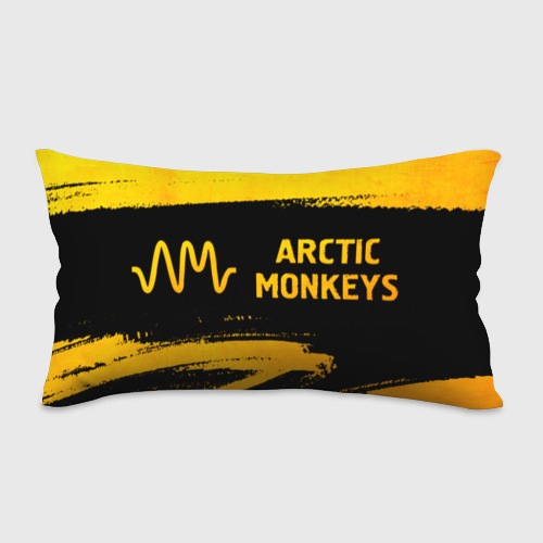 Подушка 3D антистресс Arctic Monkeys - gold gradient по-горизонтали