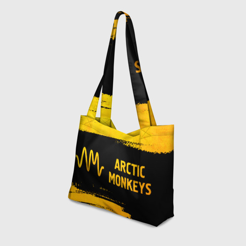 Пляжная сумка 3D Arctic Monkeys - gold gradient по-горизонтали - фото 3